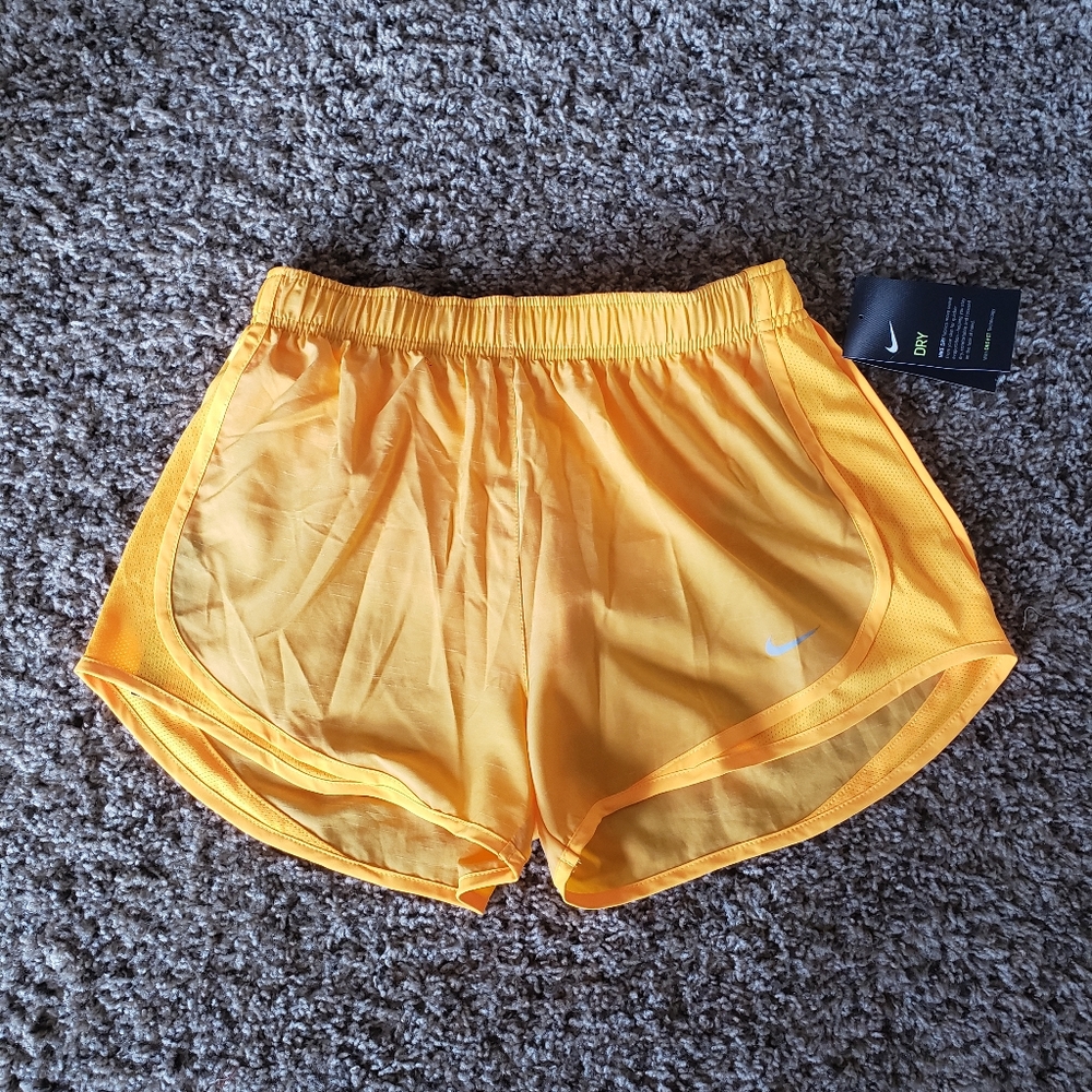 NIKE Dri-Fit Yellow Running Shorts NWT Size Small